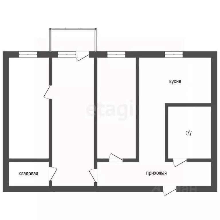 3-к кв. Владимирская область, Ковров ул. Димитрова, 20 (53.1 м) - Фото 2