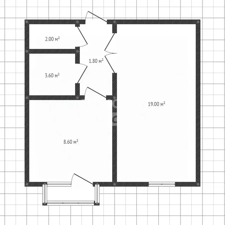1-к кв. Липецкая область, Липецк Депутатская ул., 54 (35.0 м) - Фото 2