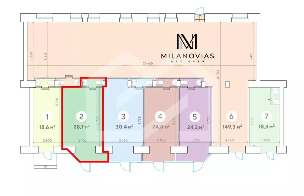 Торговая площадь в Москва Ленинский просп., 62/1 (28 м) - Фото 2