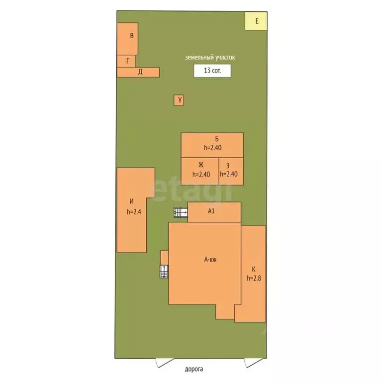 Дом в Крым, Сакский район, с. Штормовое ул. Партизанская, 41 (237 м) - Фото 2