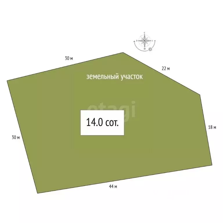 Участок в Алтай, Майминский район, с. Бирюля ул. Луговая, 31 (14.0 ... - Фото 1