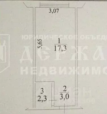 1-к кв. Кемеровская область, Кемерово ул. Мичурина, 61 (23.0 м) - Фото 1