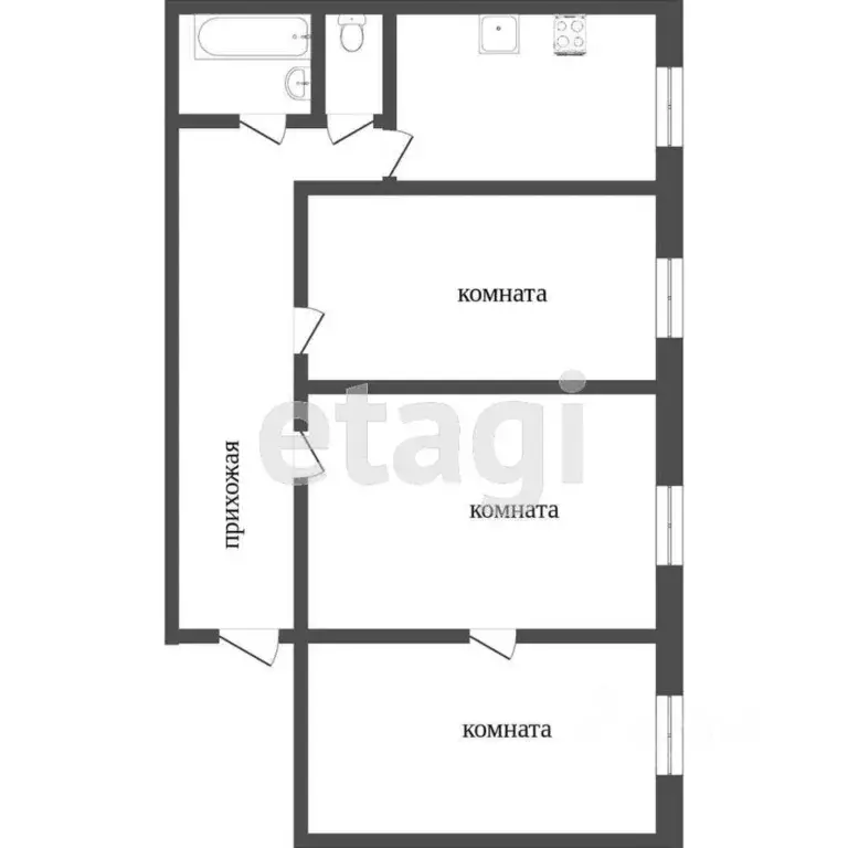 3-к кв. Красноярский край, Норильск Ленинский просп., 3 (97.1 м) - Фото 1