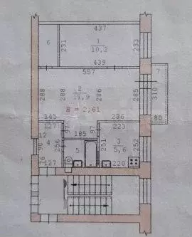 2-к. квартира, 43 м, 5/5 эт. - Фото 0