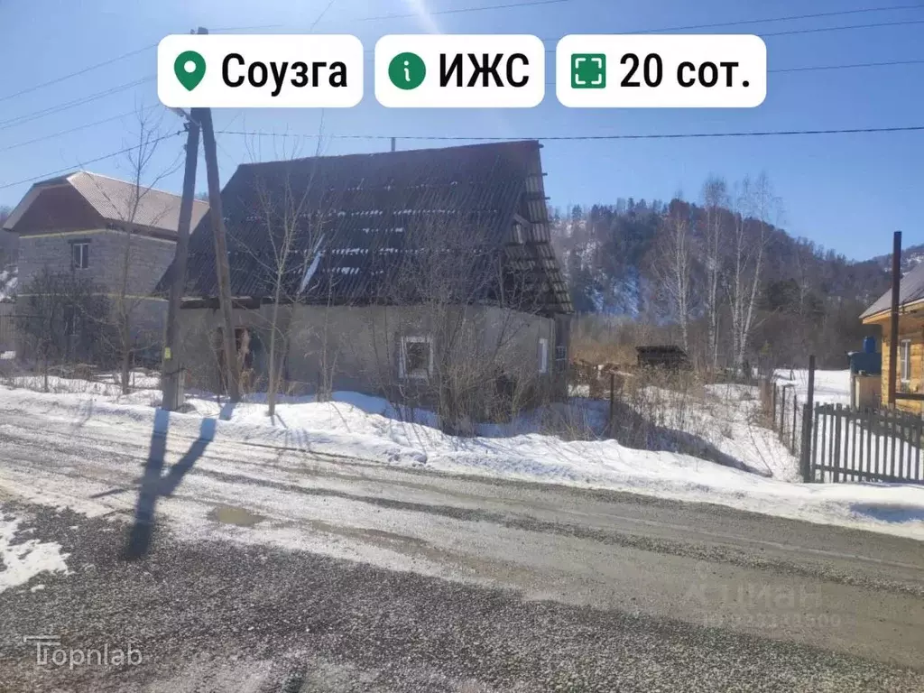 Участок в Алтай, Майминский район, с. Соузга Молодежная ул., 16 (20.0 ... - Фото 1