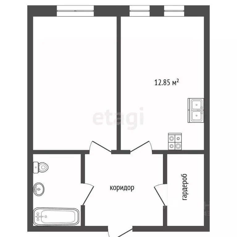 1-к кв. Московская область, Красногорск городской округ, Путилково пгт ... - Фото 2