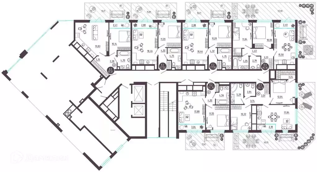 1-к кв. Рязанская область, Рязань Московское ш. (57.88 м) - Фото 2