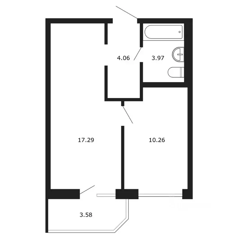 1-к кв. Ленинградская область, Мурино Всеволожский район, ул. Шоссе в ... - Фото 2