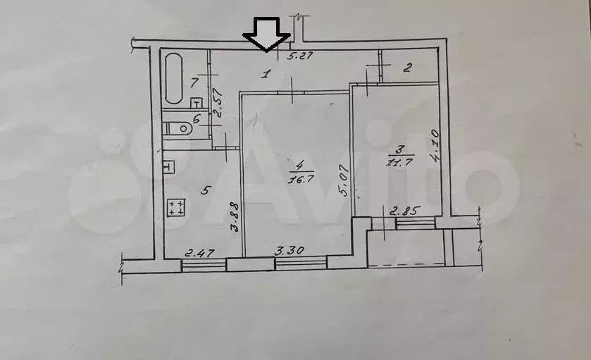 2-к. квартира, 52,4 м, 4/9 эт. - Фото 0