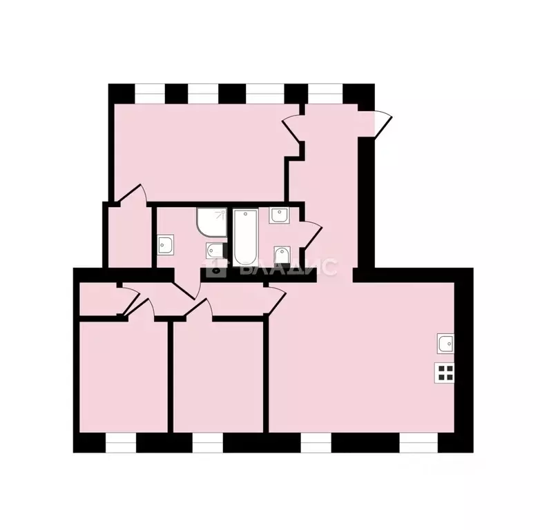 3-к кв. Москва Новинский бул., 18к2 (111.7 м) - Фото 1