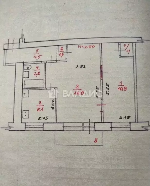 2-к кв. Карелия, Петрозаводск ул. Гоголя, 50 (44.0 м) - Фото 2
