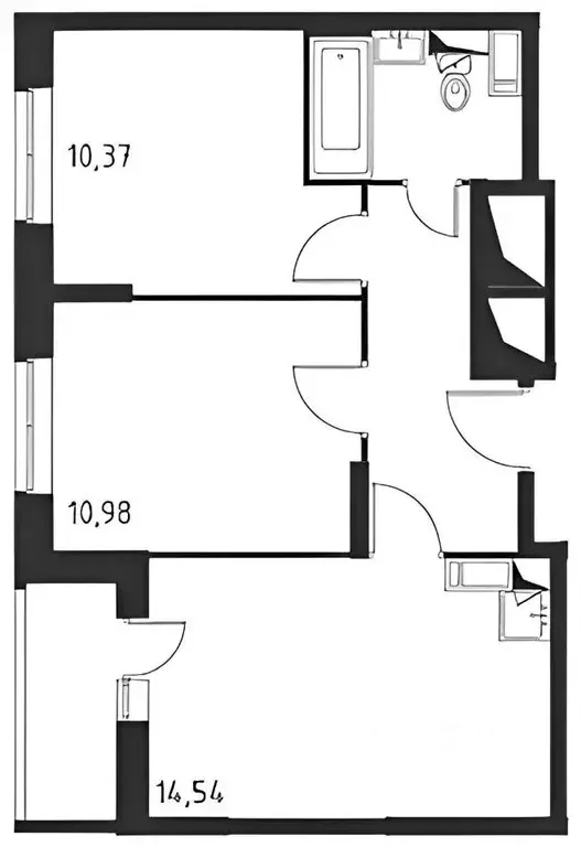 2-к кв. Москва Рязановское поселение, ул. Логинова, 5к1 (50.0 м) - Фото 2