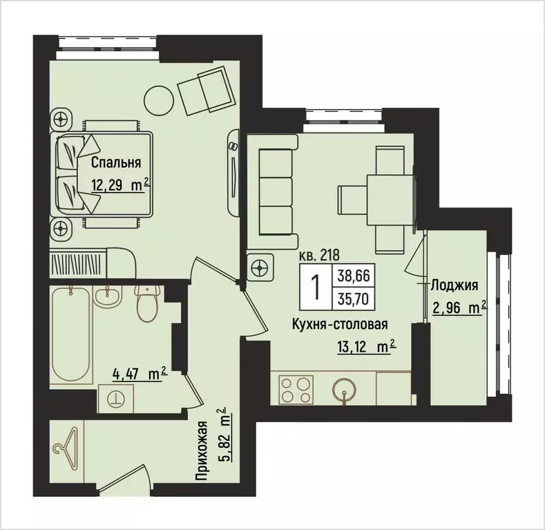 1-к кв. Нижегородская область, Нижний Новгород Литературная ул., 5 ... - Фото 1