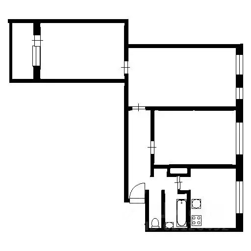 3-к кв. Санкт-Петербург Бухарестская ул., 78 (60.6 м) - Фото 2