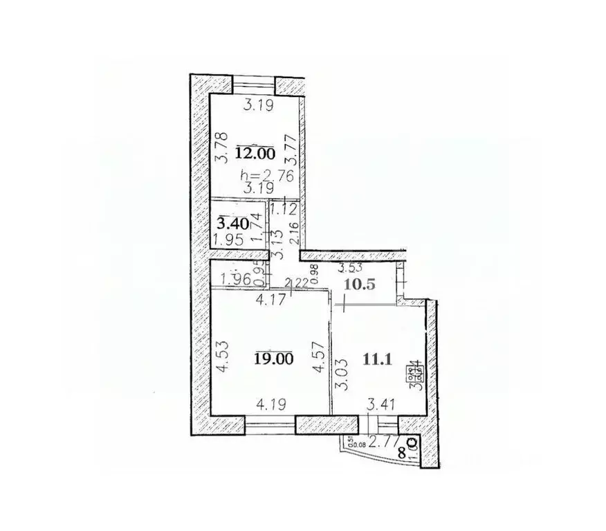 2-к кв. Чувашия, Чебоксары ул. Стартовая, 4 (60.1 м) - Фото 2