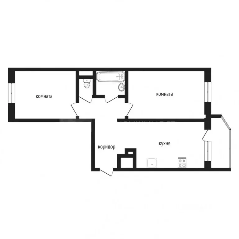 2-к кв. Тюменская область, Тюмень ул. Константина Посьета, 11к1 (67.0 ... - Фото 2