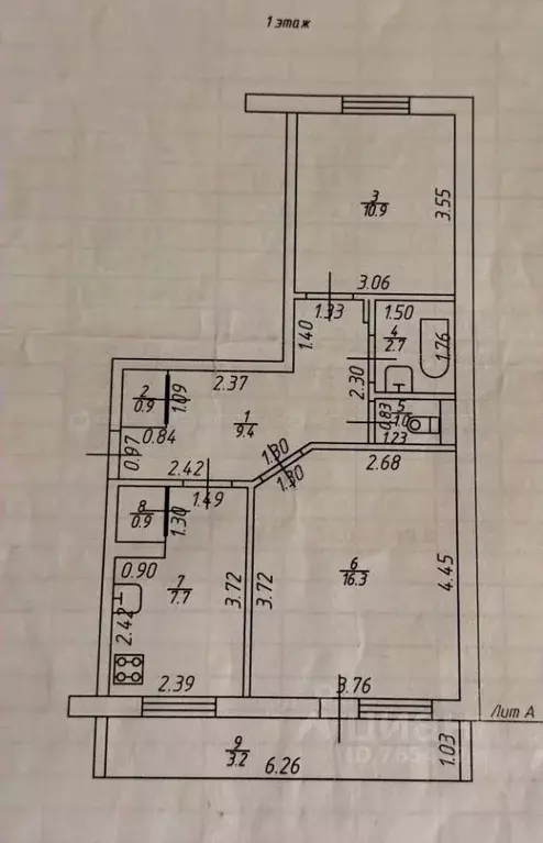 2-к кв. Татарстан, Высокогорский район, пос. Дачное Центральная ул., ... - Фото 2