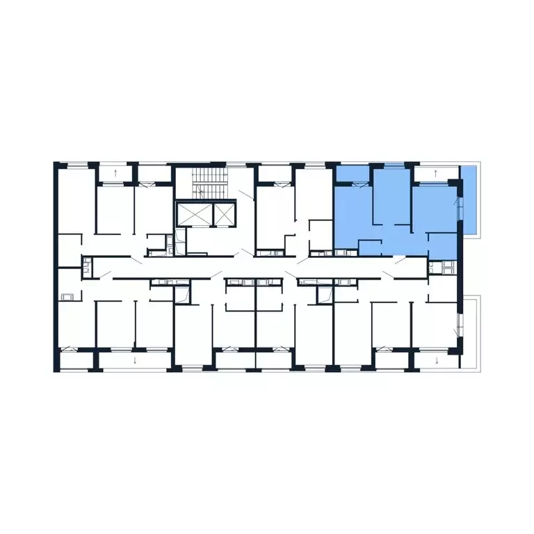 2-комнатная квартира: Новоселье, Центральная улица, 30к2 (51.5 м) - Фото 2