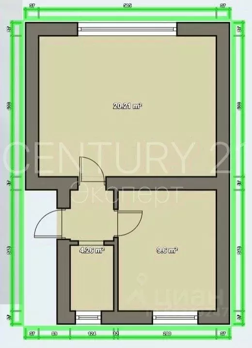 1-к кв. Калининградская область, Калининград Ялтинский пер., 17 (32.6 ... - Фото 2