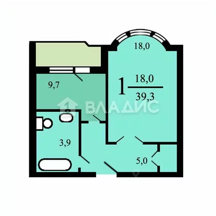 1-к кв. Москва ул. Маршала Чуйкова, 10К2 (39.3 м) - Фото 1