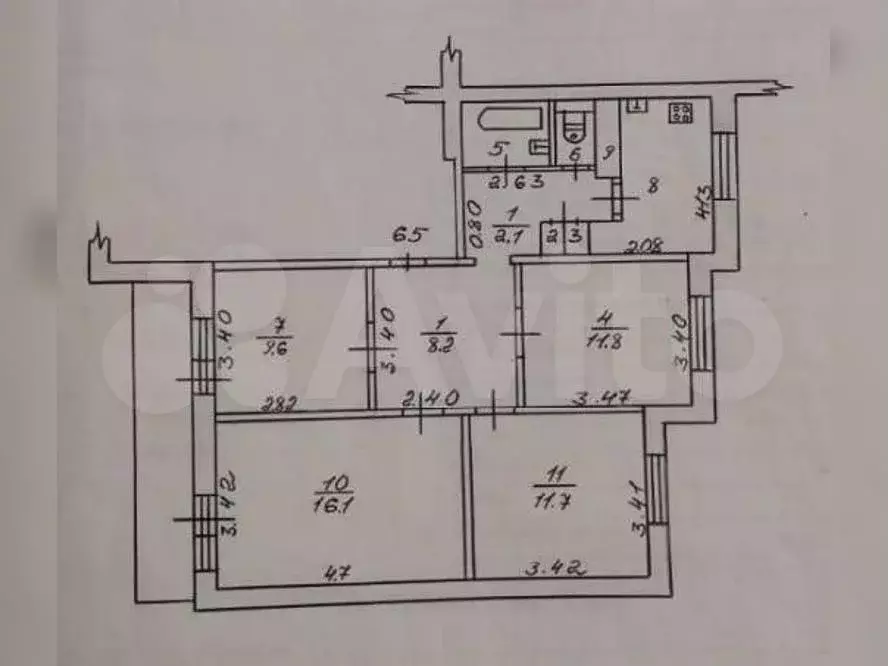 Аукцион: 4-к. квартира, 73,9 м, 2/5 эт. - Фото 0