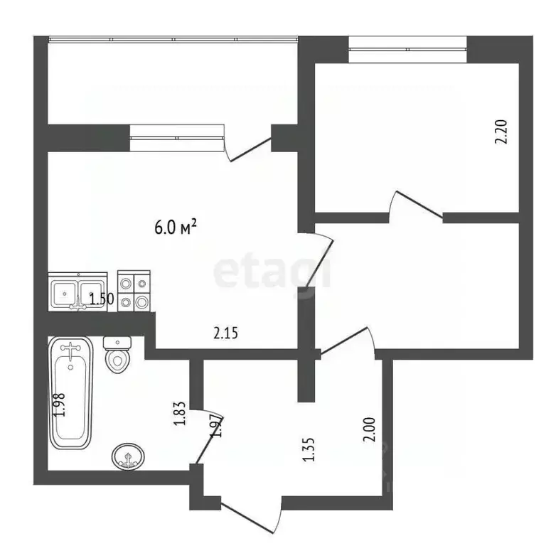 1-к кв. Московская область, Красногорск городской округ, Нахабино пгт ... - Фото 1