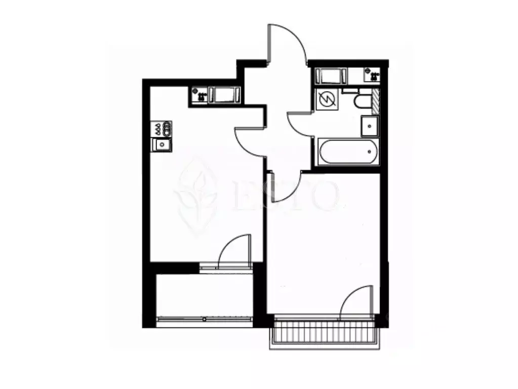 1-к кв. Санкт-Петербург просп. Энергетиков, 2к1 (36.13 м) - Фото 2