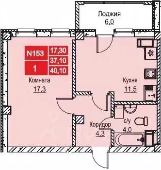 1-к кв. Нижегородская область, Нижний Новгород ул. Июльских Дней (40.4 ... - Фото 0