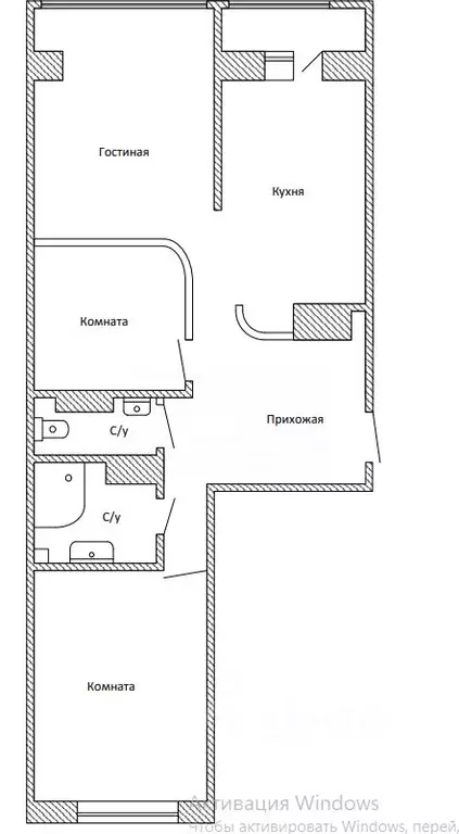 3-к кв. Омская область, Омск ул. Звездова, 132к1 (76.8 м) - Фото 2