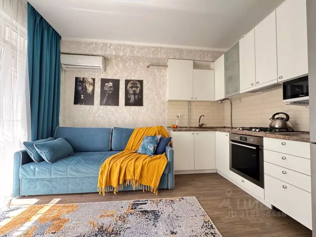 1-к кв. Краснодарский край, Сочи Мамайка мкр, ул. Волжская, 34/3 (36.0 ... - Фото 2
