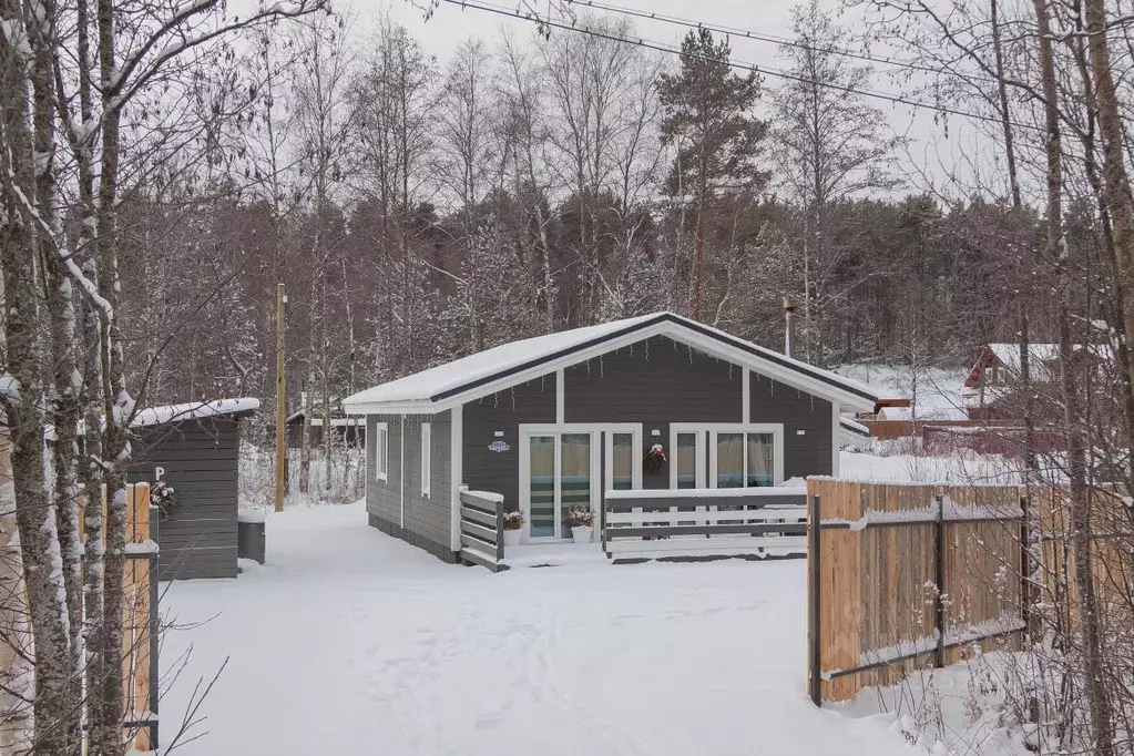 Дом в Карелия, Прионежский район, Шуйское с/пос, д. Косалма  (86 м) - Фото 1