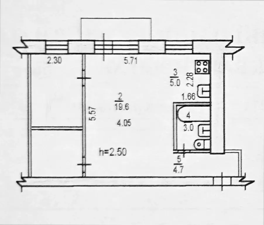 2-к кв. Хабаровский край, Хабаровск Краснореченская ул., 211 (45.1 м) - Фото 2