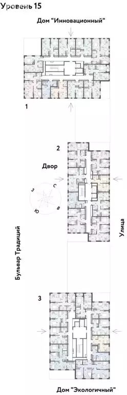 2-комнатная квартира: Тюмень, улица Андрея Кореневского, 3к2 (44.91 м) - Фото 1
