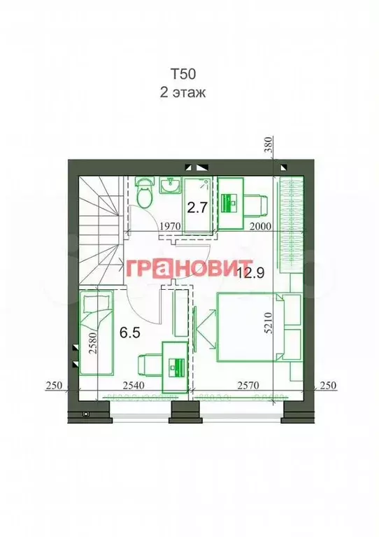 Таунхаус 50 м на участке 1 сот. - Фото 1