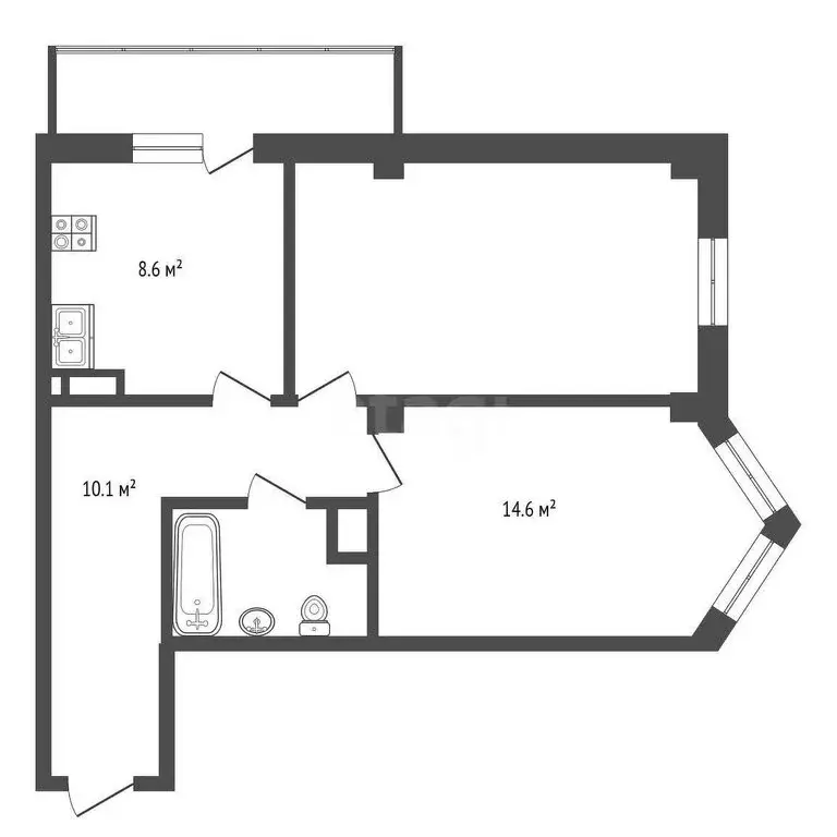 2-комнатная квартира: Самара, улица Гая, 30А (54.9 м) - Фото 0