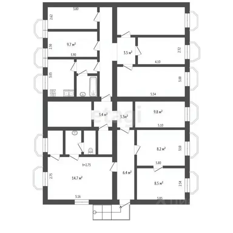 Офис в Челябинская область, Челябинск ш. Металлургов, 3 (157 м) - Фото 1