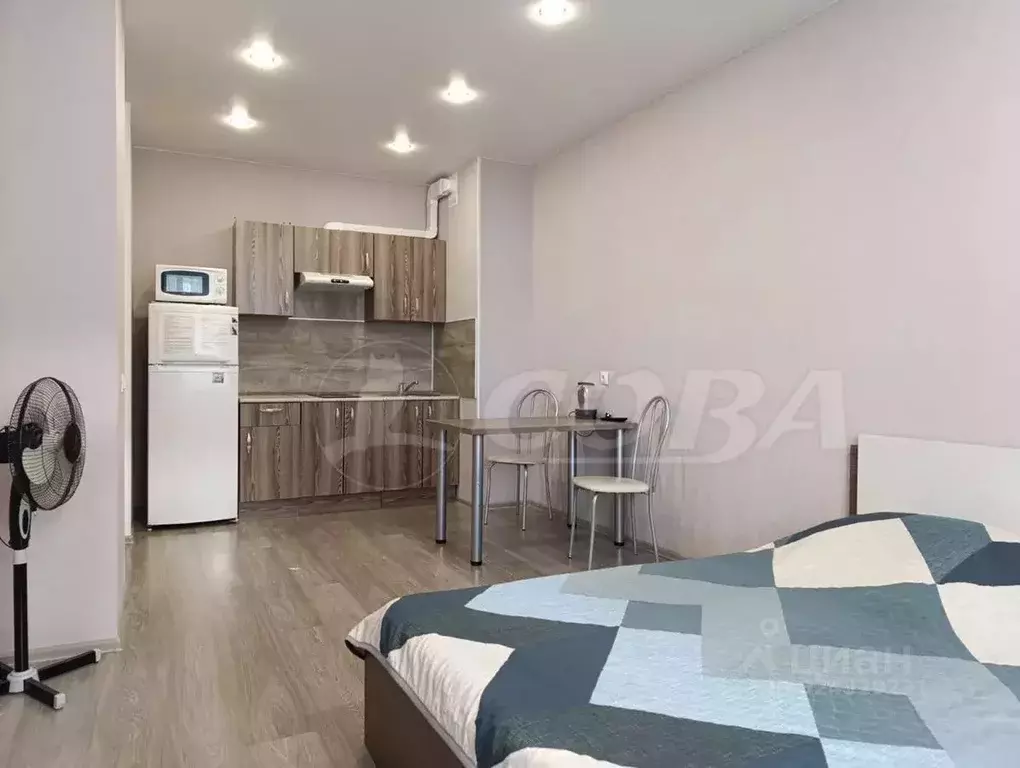 Студия Тюменская область, Тюмень ул. Газовиков, 73к1 (28.0 м) - Фото 0