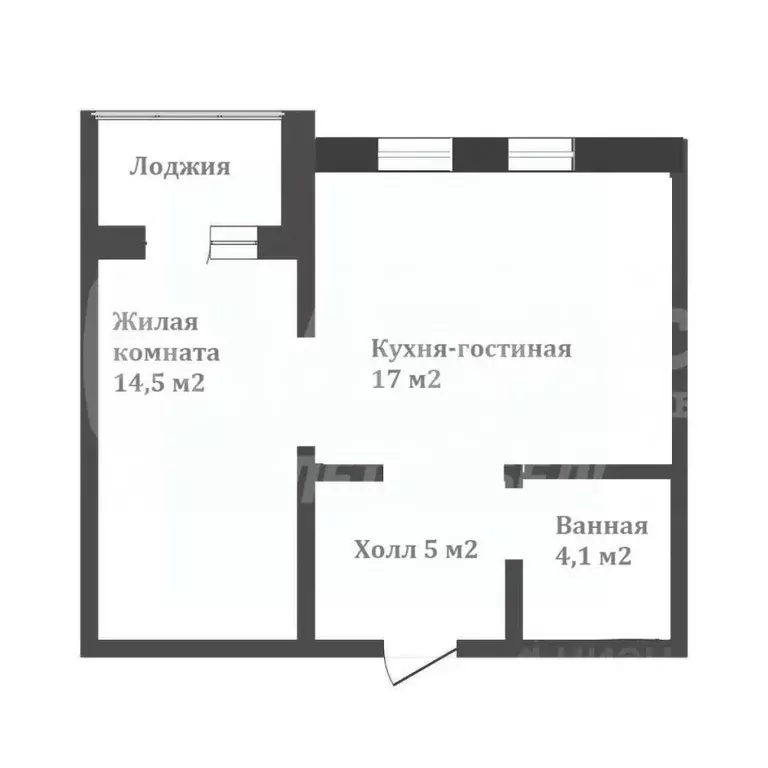 1-к кв. Тюменская область, Тюмень Харьковская ул., 64 (43.2 м) - Фото 2