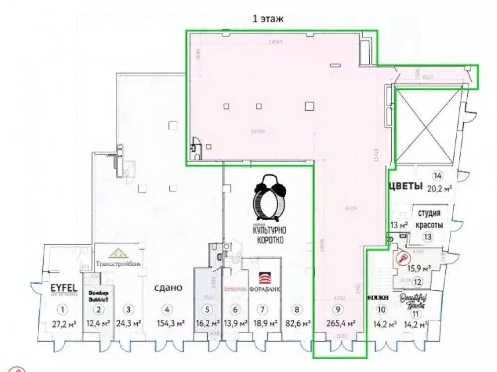 Торговая площадь в Москва Новослободская ул., 19С1 (265 м) - Фото 2