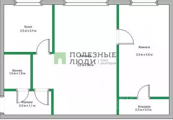 2-к кв. Орловская область, Орел ул. Лескова, 26 (44.0 м) - Фото 1