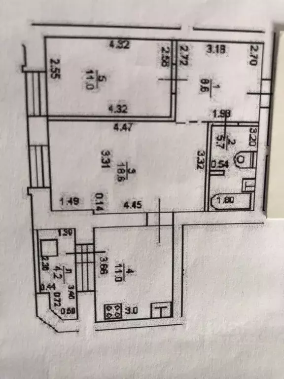 2-к кв. Башкортостан, Уфа ул. Рабкоров, 2/8 (55.0 м) - Фото 1