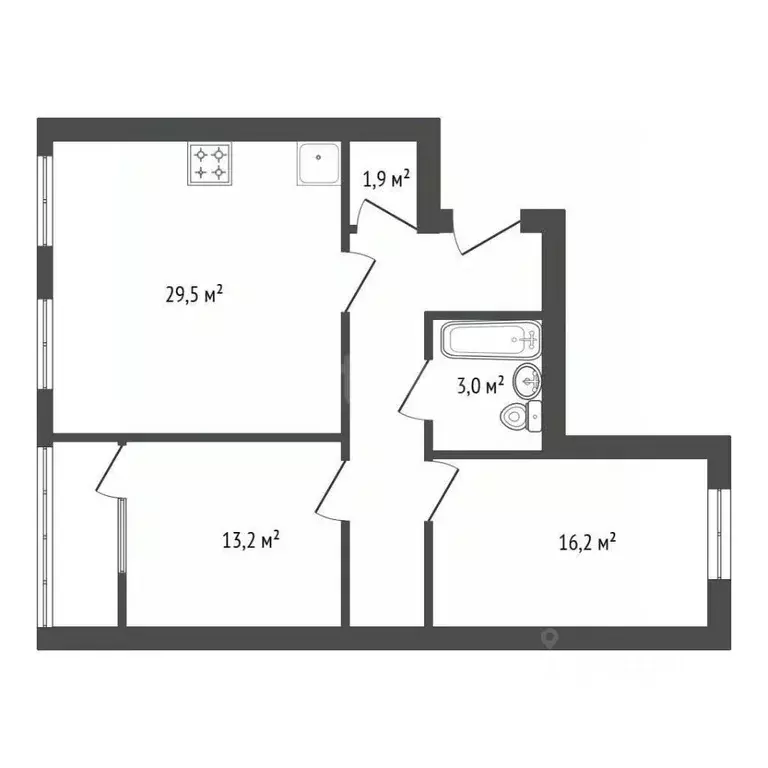 2-к кв. Башкортостан, Уфа ул. Менделеева, 156 (80.6 м) - Фото 2