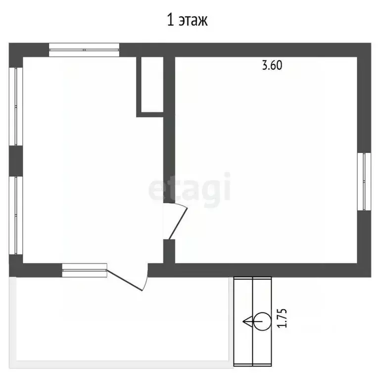 Дом в Крым, Сакский район, Ореховское с/пос, Труд СПК ул. 7-я ... - Фото 2