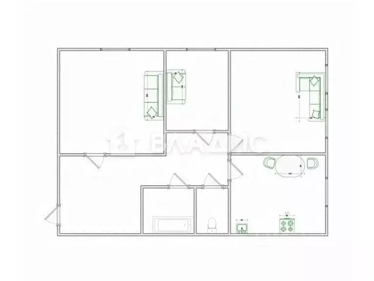 3-к кв. Пензенская область, Пенза ул. Володарского, 68 (81.1 м) - Фото 2