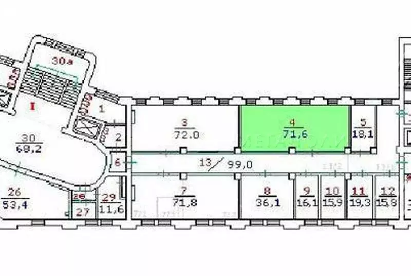 Офис (72 м) - Фото 1
