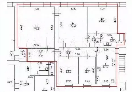 5-к кв. Санкт-Петербург Большая Конюшенная ул., 14 (157.5 м) - Фото 1