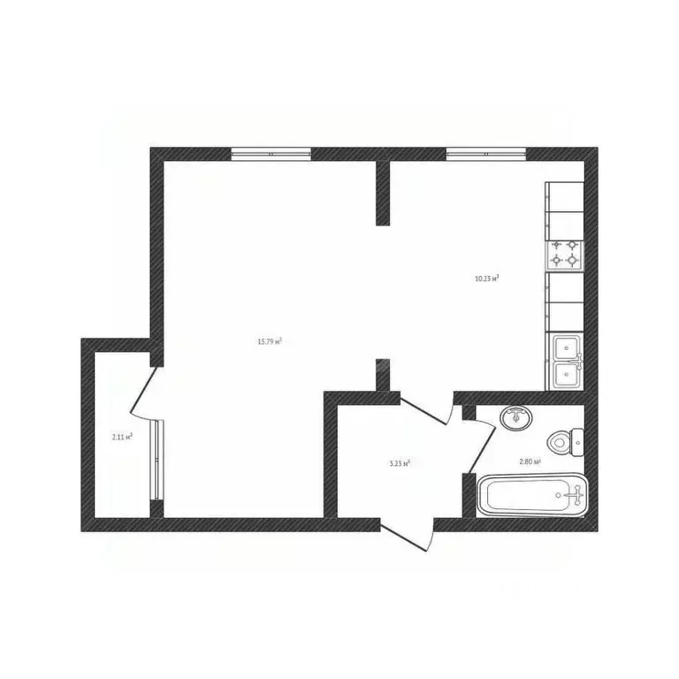 1-к кв. Краснодарский край, Краснодар Новознаменский жилрайон, ул. ... - Фото 2