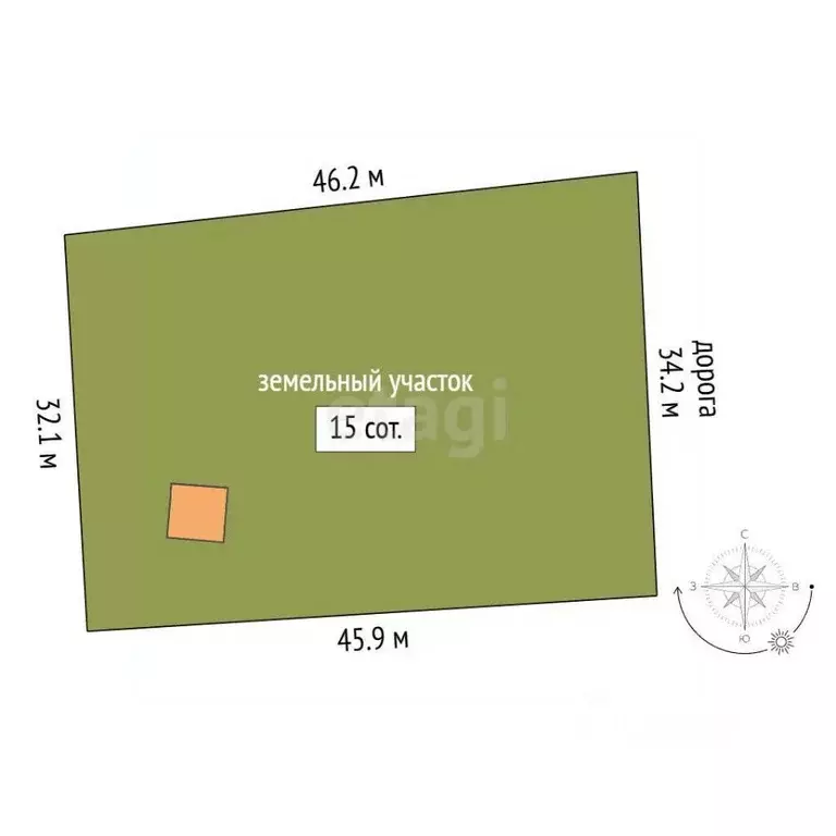 Участок в Мордовия, Лямбирский район, Берсеневское с/пос, д. Русская ... - Фото 1