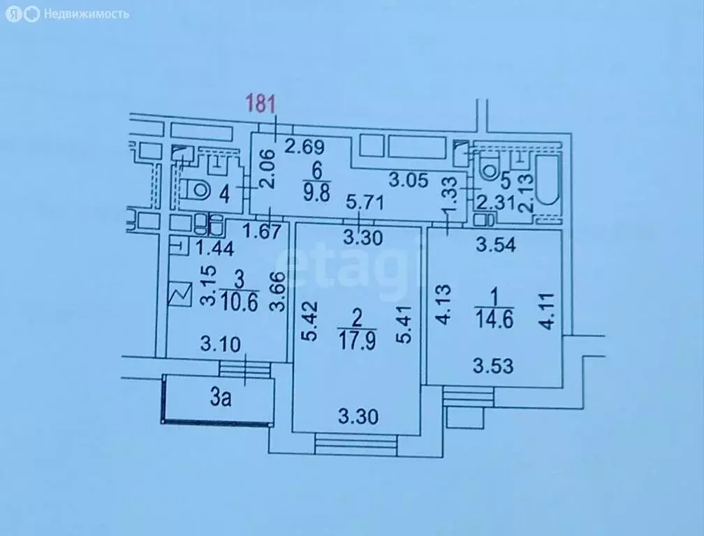 2-комнатная квартира: Москва, Малая Тульская улица, 55к1 (60.3 м) - Фото 0