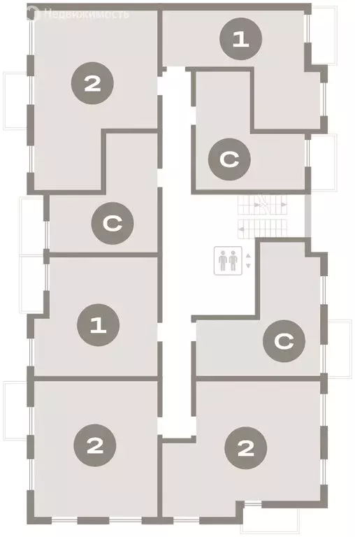2-комнатная квартира: городской посёлок Новоселье, ЖК Брусника (58.83 ... - Фото 2